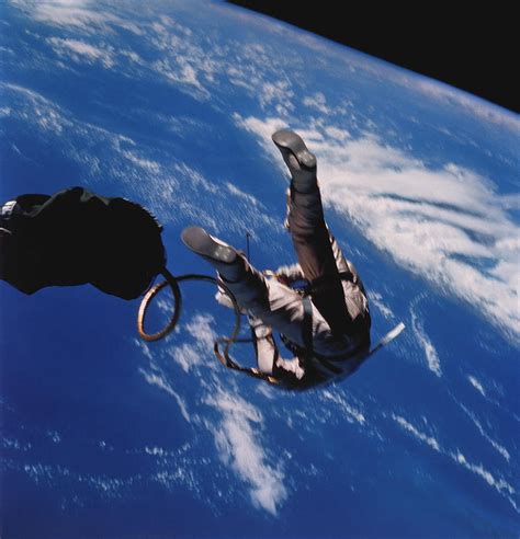 First American Space Walk By Nasa Science Photo Library