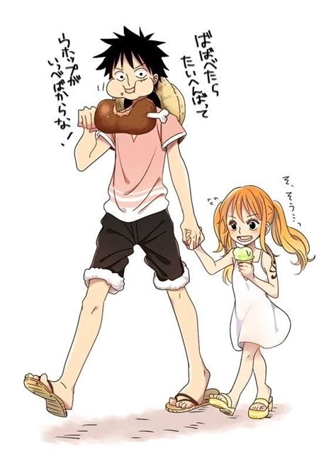 Namiandluffy ワンピースルフィ ルナミ ルフィ かわいい