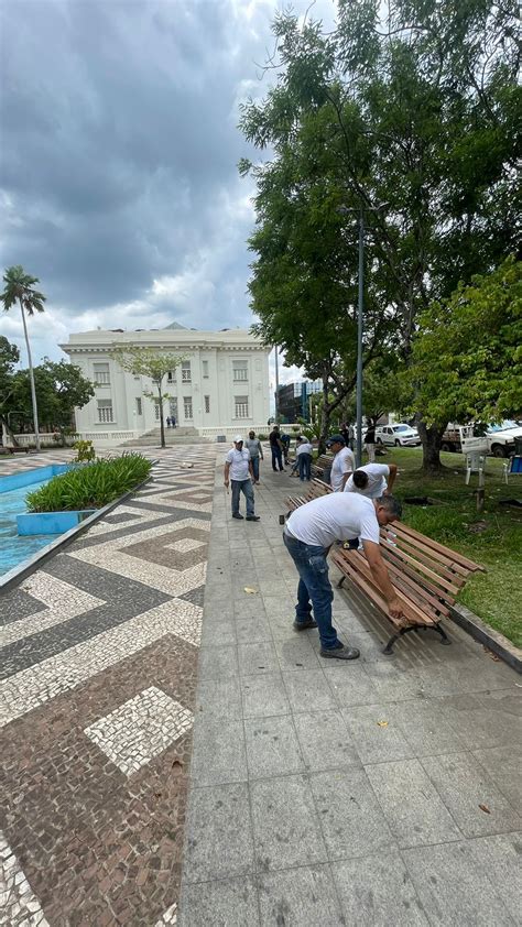 Governo Revitaliza Bancos E Pergolados No Entorno Do Pal Cio Rio Branco