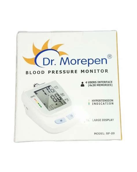 Dr Morepen Bp 09 Blood Pressure Monitor For Hospital 001 Pressure