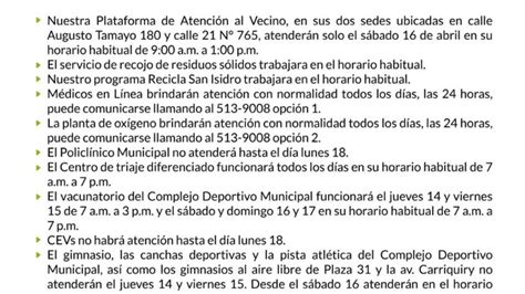 Comunicado De Abril Informes Y Publicaciones Municipalidad