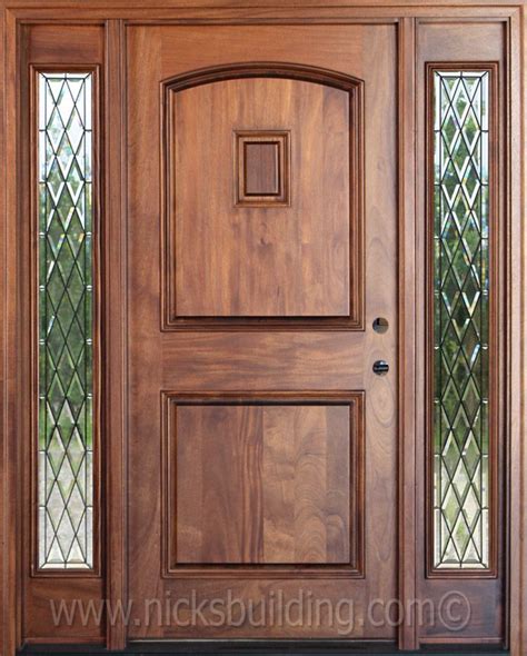 Chestnut Stain Color On A Mahogany Entrance Door Bought At