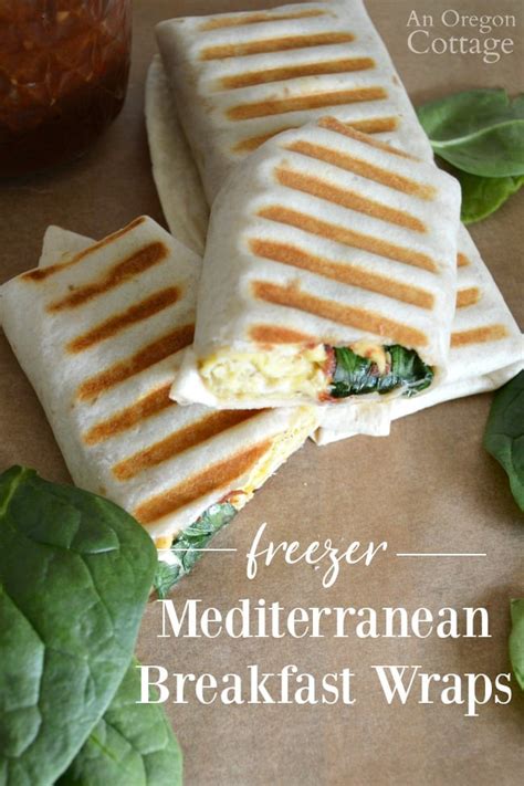 Freezer Mediterranean Breakfast Wraps Recipe - An Oregon Cottage