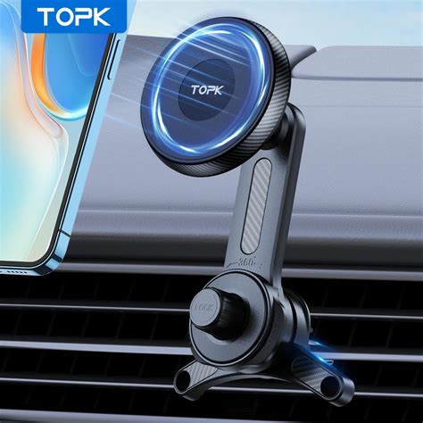 Topk Soporte De Tel Fono Magn Tico Para Coche Soporte De Tel Fono Con