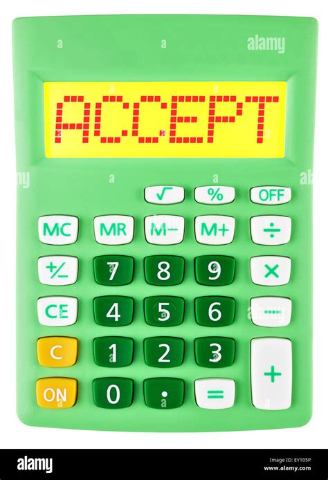 Approve calculator Cut Out Stock Images & Pictures - Alamy