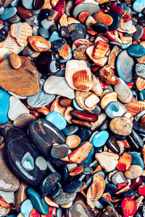 Beautiful Sea Colored Stones Stock Image Image Of Beautiful Pattern