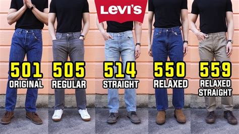 Complete Guide To Levis Straight Fit Jeans 501 505 514 550 559 Comparison Review