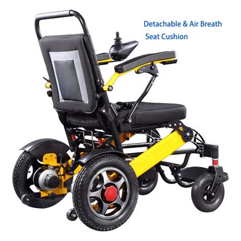 Portable Folding Aluminum Electric Wheelchair Lithium Battery Lightweight Motorized Wheelchair