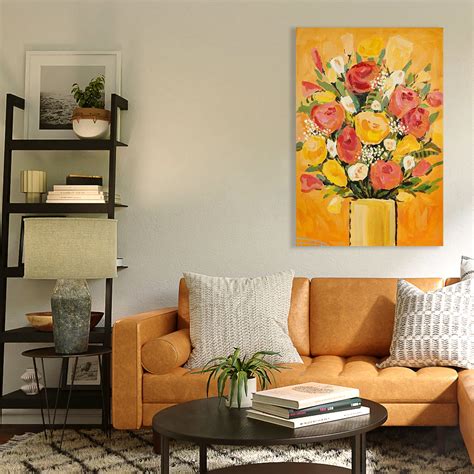 Free Shipping Artbyhannah X Inch Flower Canvas Bedroom Painting