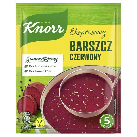 Knorr Ekspresowy Barszcz Czerwony G Zakupy Online Z Dostaw Do