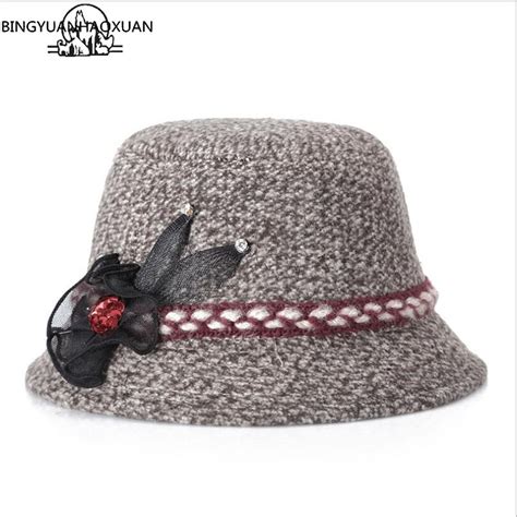 Bingyuanhaoxuan 2018 Autumn Winter Fashion Fedora Hat Knitted Basin Hat