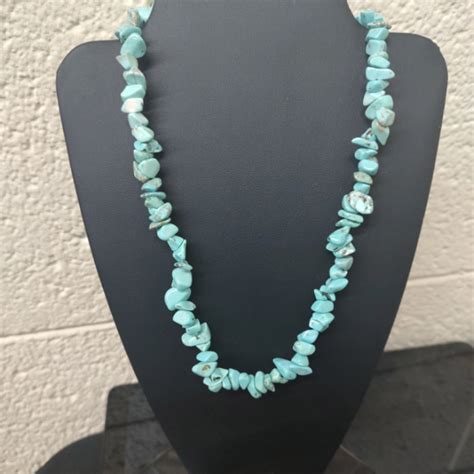 Turquoise Chip Necklace The Rock Stop Co Llc