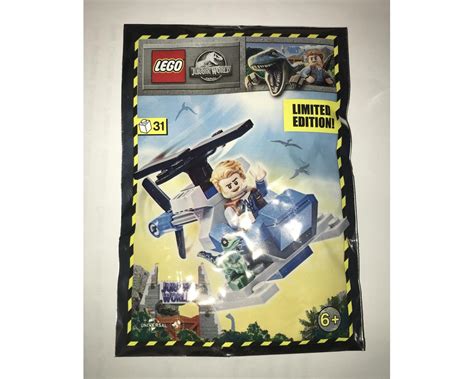 Lego Set 122113 1 Owen With Helicopter 2021 Jurassic World Rebrickable Build With Lego