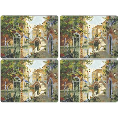 Cork Backed Pimpernel Placemats Venetian Scene