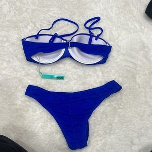 Fashion Nova Swim Brand New Cobalt Blue Bikini Set Poshmark