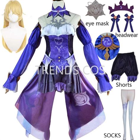 Game Genshin Impact Fischl Cosplay Costume Fischl Ein Immernachtstraum