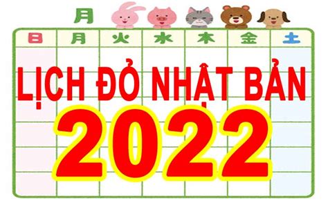 Lịch đỏ Nhật Bản 2022 Tsuku Việt Cuộc Sống ở Thành Phố Tsukuba