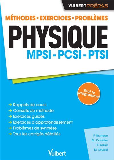 Physique Mpsi Pcsi Ptsi M Thodes Exercices Probl Mes Broch