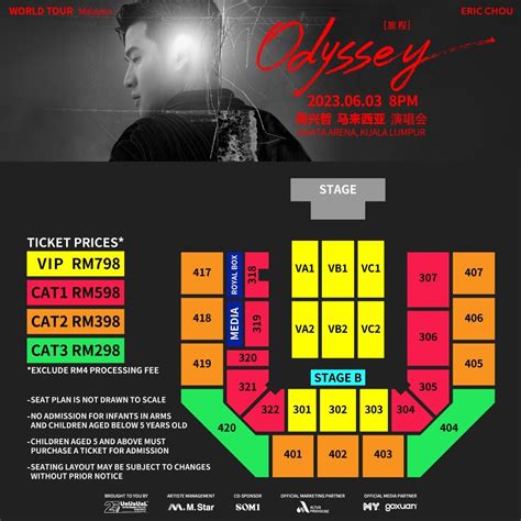 Eric Chou Concert Tickets In Malaysia Axiata Arena Tickets