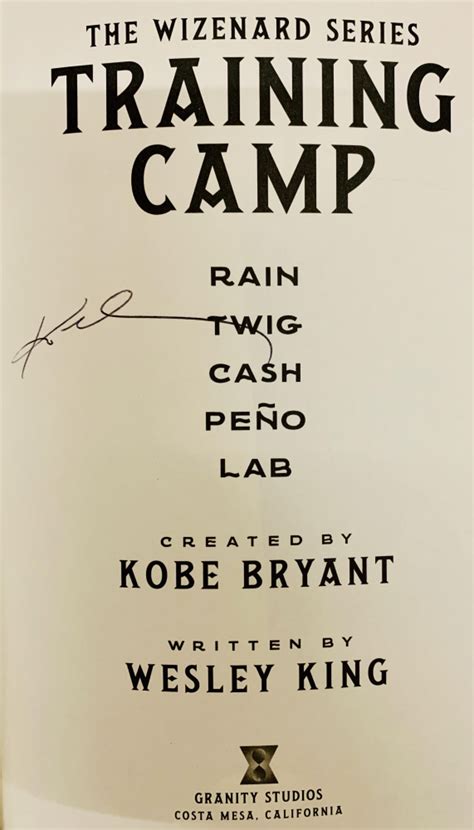 Kobe Bryant Signed "The Wizenard Series" Hardcover Book (JSA COA ...