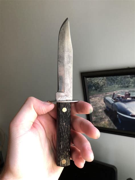 Vintage imperial hunting knife I fixed up for my friend : knives