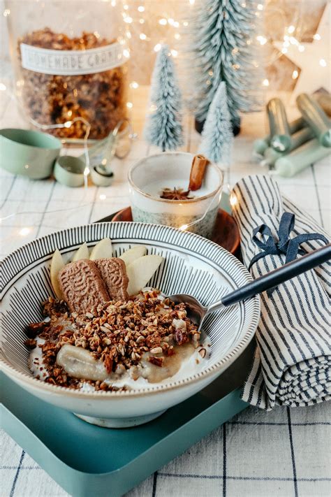 Rezept Apfel Spekulatius Granola Weihnachtliches Knusperm Sli