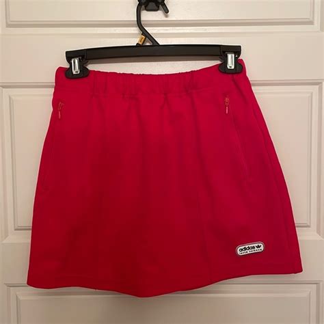 Adidas Skirts Adidas Red Athletic Mini Skirt Poshmark