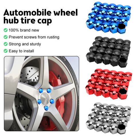 20Pcs 17 19 21mm Car Wheel Nut Caps Protection Covers Caps Anti Rust