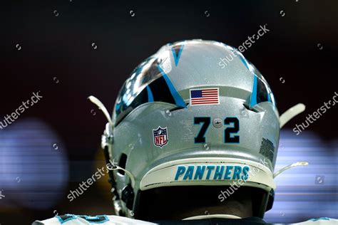 Carolina Panthers Helmet Seen Back American Editorial Stock Photo ...