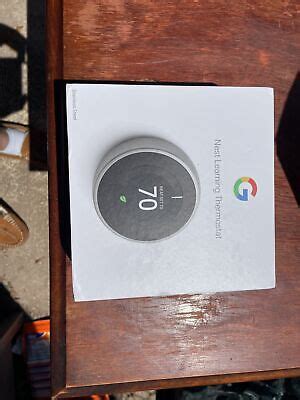 Google Nest Learning Smart Wifi Thermostat T Es Stainless Steel