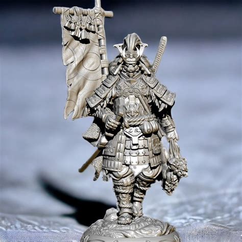 Samurai In Yoroi Armor Miniature Armored Lion Ronin Miniature For D D