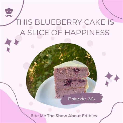 This Blueberry Cake is a Slice of Happiness • Bite Me The Show About ...