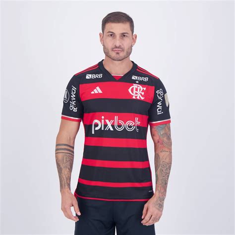 Camisa Adidas Flamengo I Patch Libertadores Futfanatics