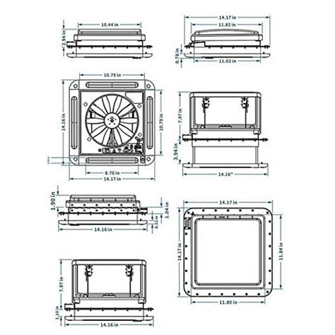 12V RV Dachventilator Dachlüfter Wohnwagen Dachhaube im Wohnmobil