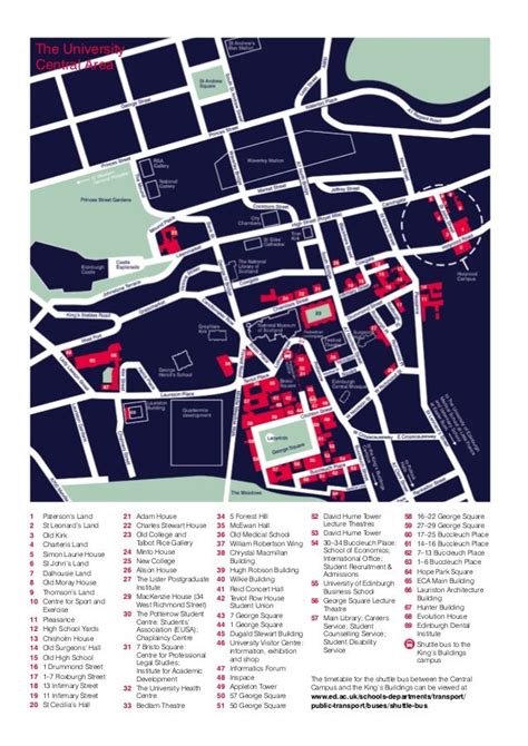 University Of Edinburgh Campus Map – Interactive Map