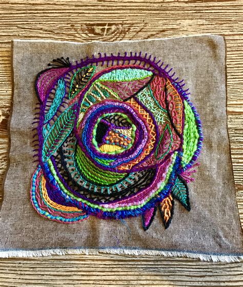 Freeform Mandala Claudia Moodyjones Needlework Embroidery Embroidery