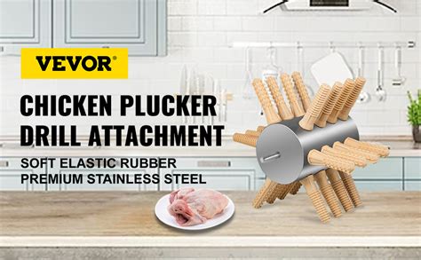 Vevor Chicken Plucker Drill Attachment Stainless Steel Drill Chicken