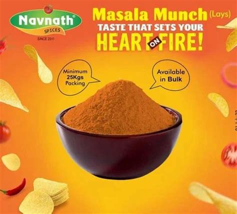 Navnath Chatpata Masala For Namkeen Packaging Size 20 Kg At Rs 135