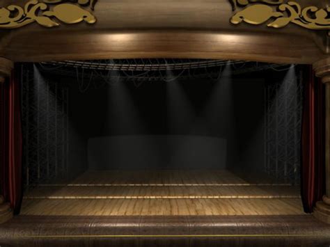 3d Model Puppet Theater Curtains