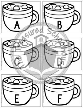 Hot Chocolate Alphabet Match By The Treasured Schoolhouse TPT