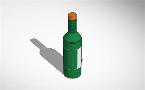 3d Design Wine Bottle Tinkercad