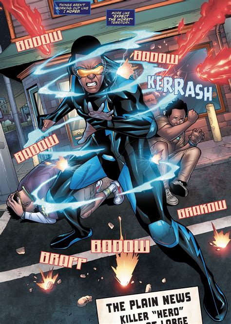 Black Lightning | Black lightning, Comic book cover, Dc comics