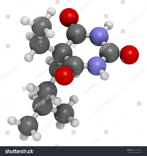 Amobarbital Amylobarbitone Barbiturate Sedative Chemical Structure Stock Illustration 147348917 ...