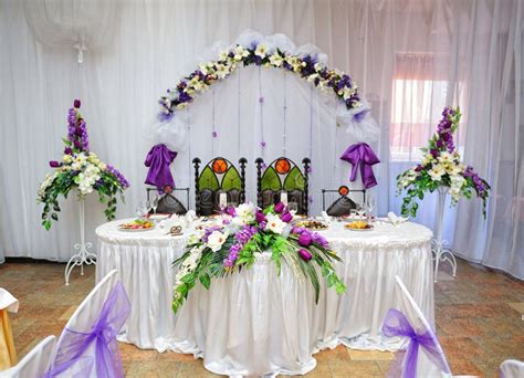 Wedding Table Decoration Bride And Groom Stock Photo Image 46488860