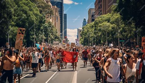 Premium AI Image | Australia Day Solemnity of the Indigenous protest ...