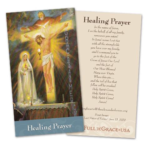 Healing Prayer Card – Full of Grace USA