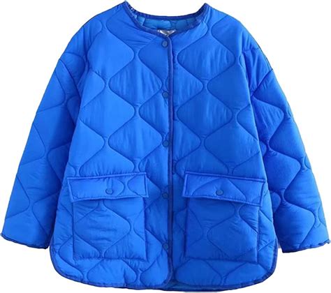 Pikadingnis Trendy Puffer Quilted Jacket For Women Lady Thick Warm