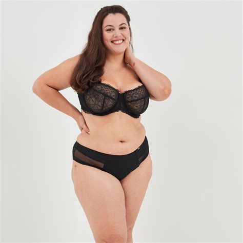 Soutien Gorge Embo Tant En Dentelle Noir Femme Grande Taille La Halle