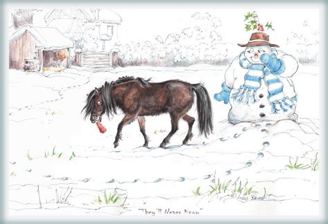 Christmas Horse Drawing at PaintingValley.com | Explore collection of ...