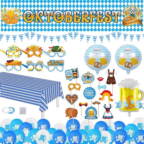 Oktoberfest Deko Set Bayrische Deko XXL Oktoberfest Deko Banner